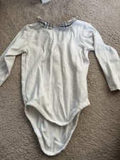 Burberry Long Sleeve Babygrow