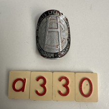 Vintage Hercules Tube Badge Headbadge A330