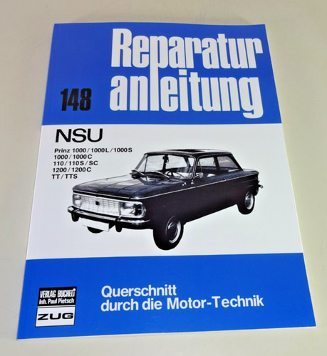 Repair manual nsu prinz 1000 - manual,