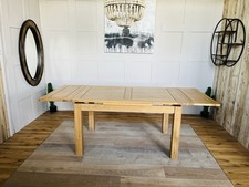 Dorset  4FT 7" X 3FT Natural Oak Extending Dining Table Oak Furniture Land