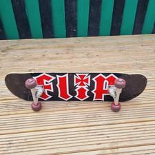 Flip Team Hkd Black Complete Skateboard 8" KRUX Sidecuts Wheels 