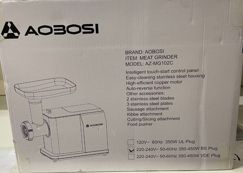 Aobosi electric meat grinder - meat,