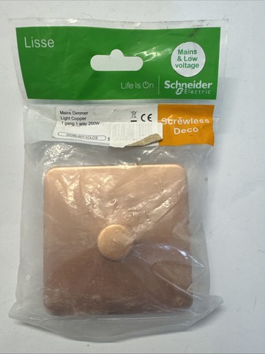 Light copper mains dimmer - light,