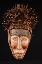 22997 African Old Bakongo Helmet Mask / Helmet Mask DR Congo