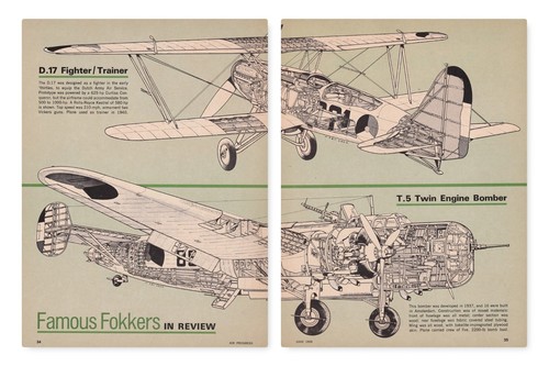 Fokker aircraft drawings - fokker,