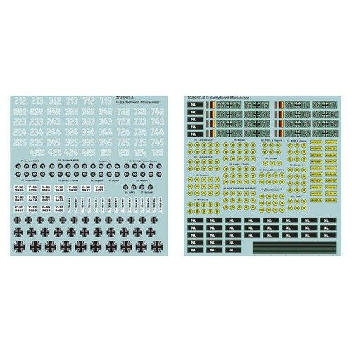 Ww3 west german decal set - german,