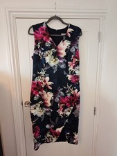 Coast navy purple floral midi