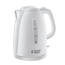Russell Hobbs Textures White Cordless Kettle, 1.7L, Fast Boil - 21270