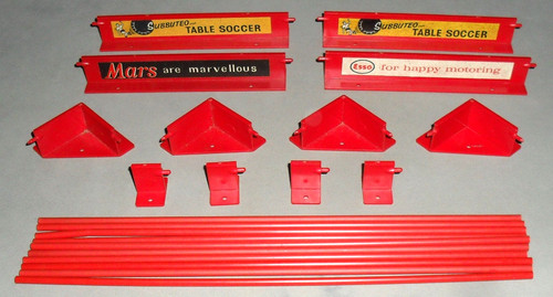 Subbuteo red fence surround - fence,