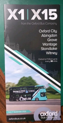 Oxford bus timetable - , route