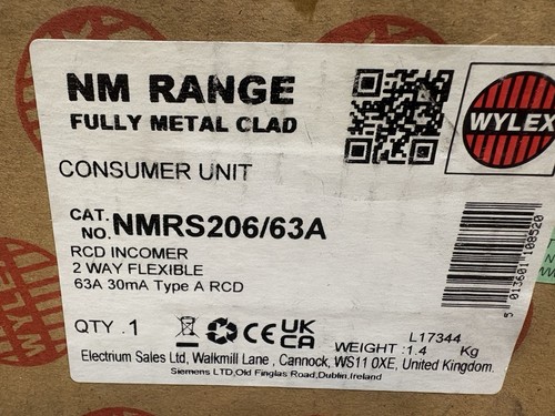 Wylex nmrs206 63a 30 ma - nmrs206/63,