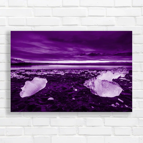 Ice beach winter sunset - ice,