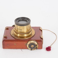 VINTAGE THORNTON PICKARD PANTOPLANAT f/8 LENS, LENS PLATE  & ROLLER SHUTTER