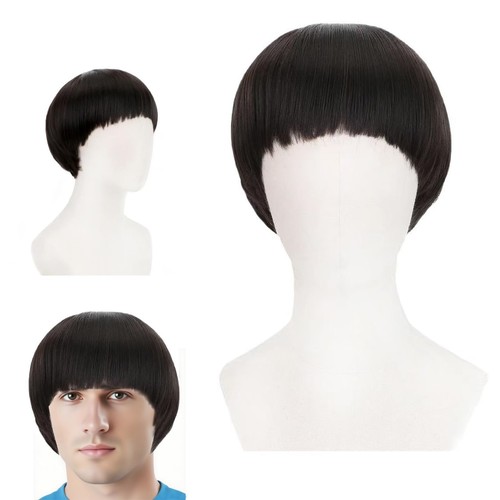 Black bowl cut - bowl, wigs