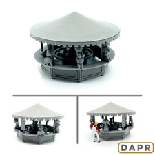 DAPR-OO Gauge Model Railway Scenery Kit Motorised 'Hook A Duck' Fairground Stall