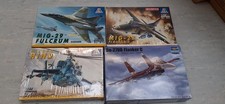 1/144Italeri  MI 24Hind, Mig 27 Flogger, Mig 29 Fulcrum, Trumpeter SU-27 Flanker