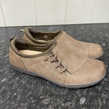 Clarks Brown Nubuck Leather Comfort Pull On Nurse Shoes UK Size 6 EU 39