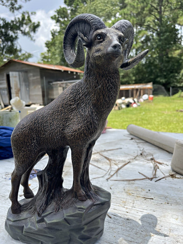 Resin bighorn sheep ram - resin,