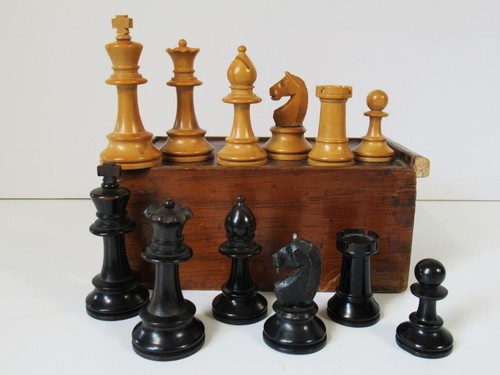 Vintage chess set 1930s french - vintage,