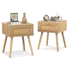 Set of 2 Nightstand Bedside