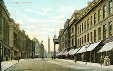 Antique Postcard Grey Street