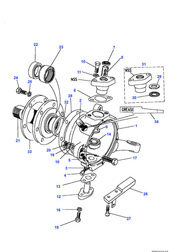 Land rover needle roller - rover,