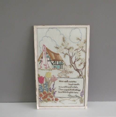 Vintage hand embroidered