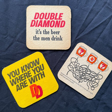 Double Diamond Beer Mats x3