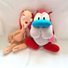 Vintage 1992 Nickelodeon Ren & Stimpy  Plush Toy Dakin Inc  Collectible