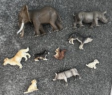 Schleich animals rhino wolf - rhino,,