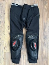 Alpinestars A-10 Leather & Textile Pants Trousers 54eu Black With Knee Sliders