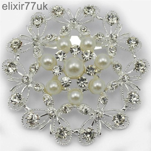 Large silver flower - large,