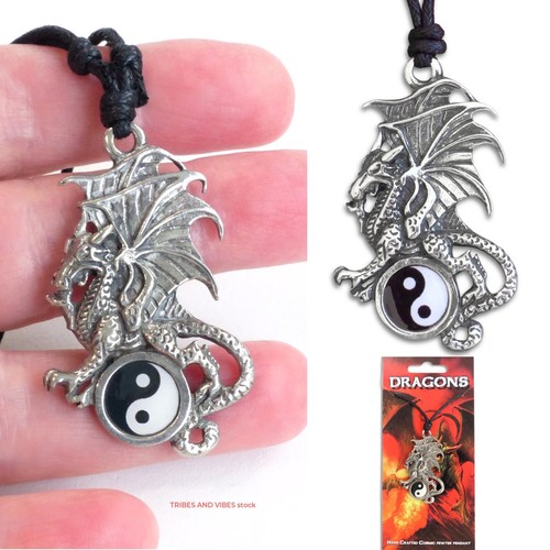 Dragon yin yang pendant - yin,