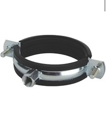 x10 99mm - 105mm Rubber Lined Pipe Clip Pipe Clamp Bracket For Down Pipe EPDM M8