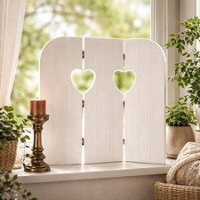 Screen window white wood