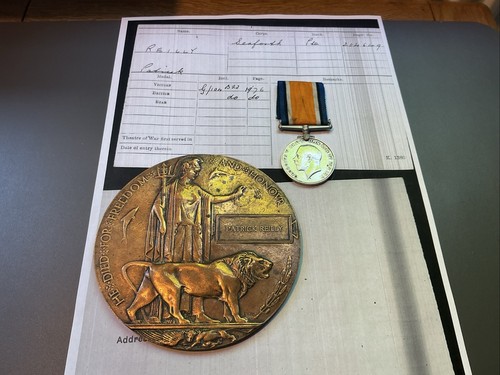 Ww1 memorial plaque - plaque, bwm