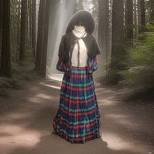 Ladies checked victorian - checked,
