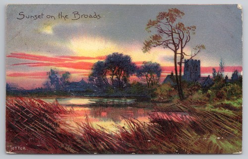 Sunset the broads norfolk - sunset,