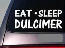 Eat sleep dulcimer sticker - eat,