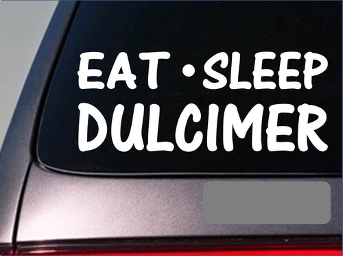 Eat sleep dulcimer sticker - eat,