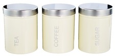 Set of 3 Canisters Kitchen