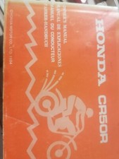 Honda CR50R 1984.Owners Manual