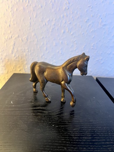 Antique bronze horse - horse, statue