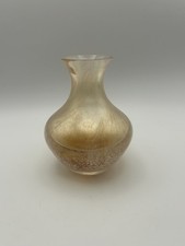 Vintage Caithness Peach beige Swirl Bud Vase 4”