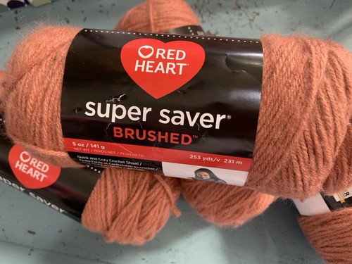 Red heart super saver brushed - super,