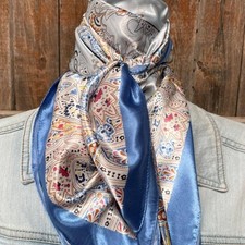 Blue Floral Printed Western