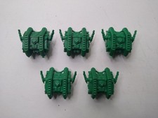 40K Epic- 5x Space Marine Land Raider  Tanks. Classic plastic. OOP