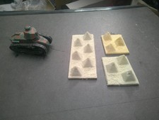 Tank Traps 20mm resin 3 pieces