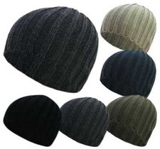 Skull Cap Beanie Hat Chunky