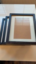 Set of 3 IKEA Black Shadow Box